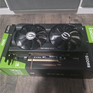 EVGA GeForce RTX 3050 Graphics Card - Black and Green